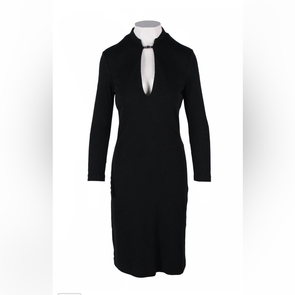 Classy Versus by Versace  black long sleeve dress.